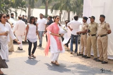 Celebs Condolence To Sridevi At Mumbai